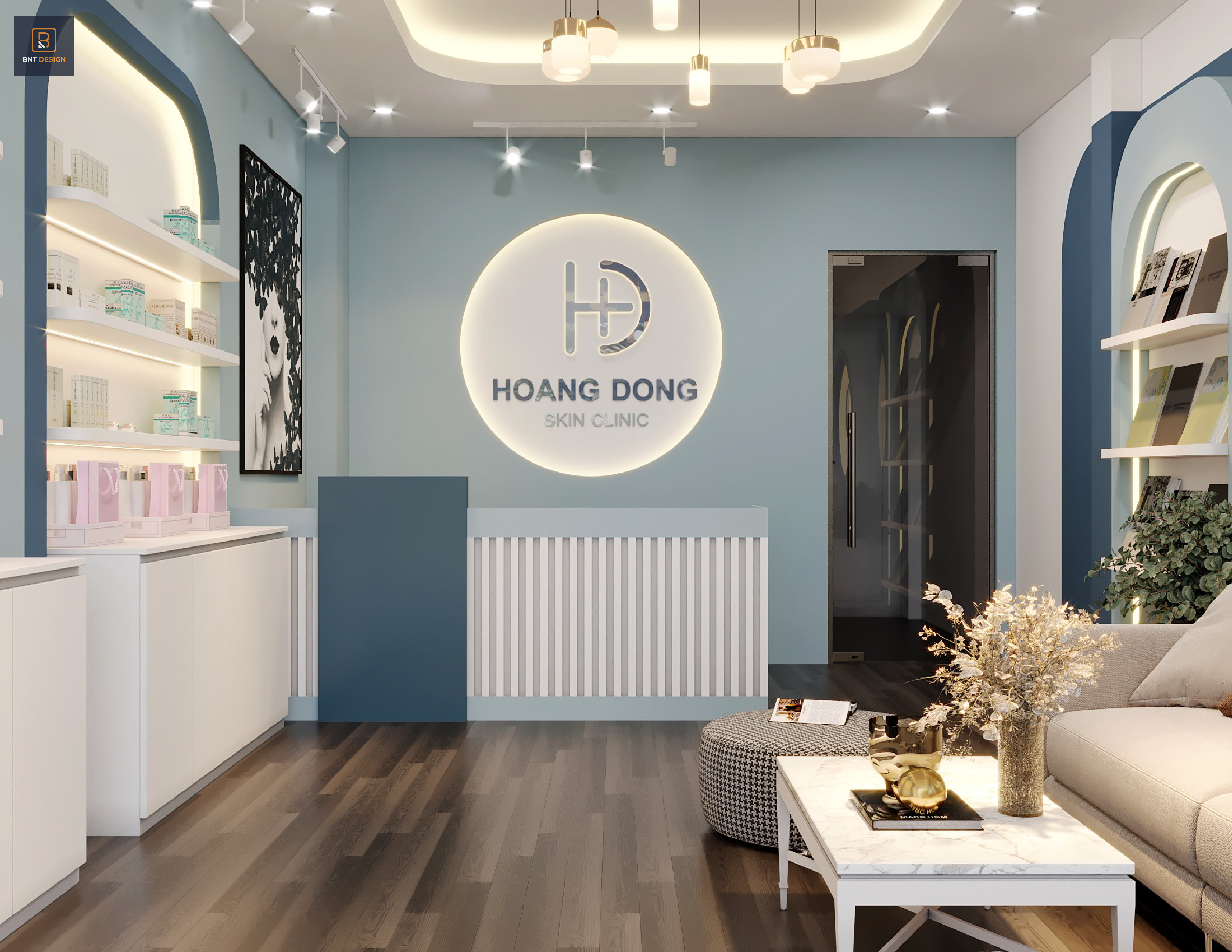 Thiết kế Spa Hoang Dong Skin Clinic design by BNT Design